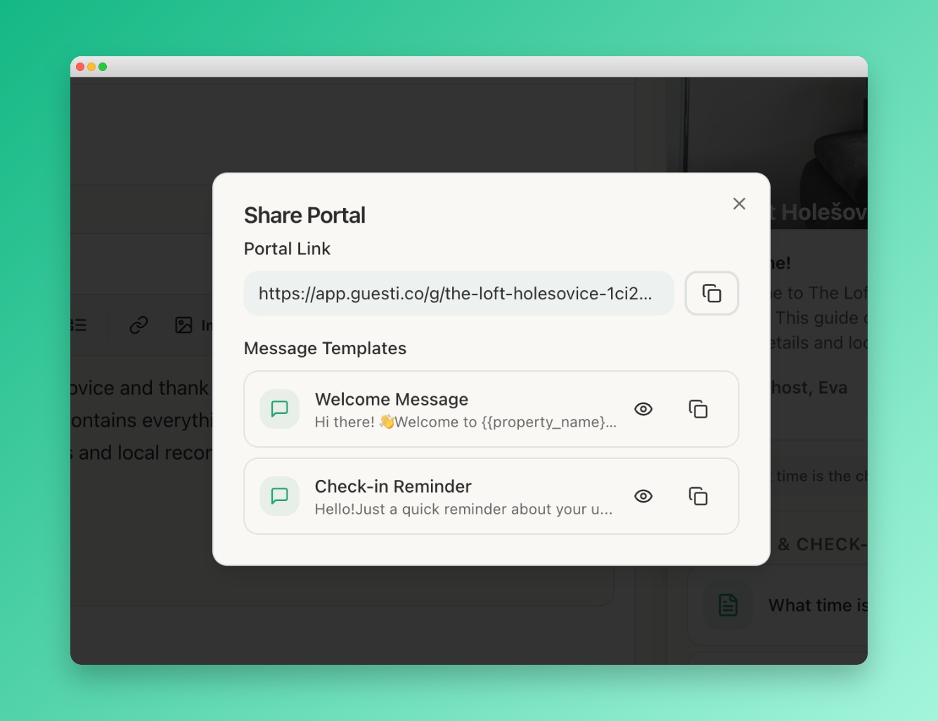 Published guidebook dialog
